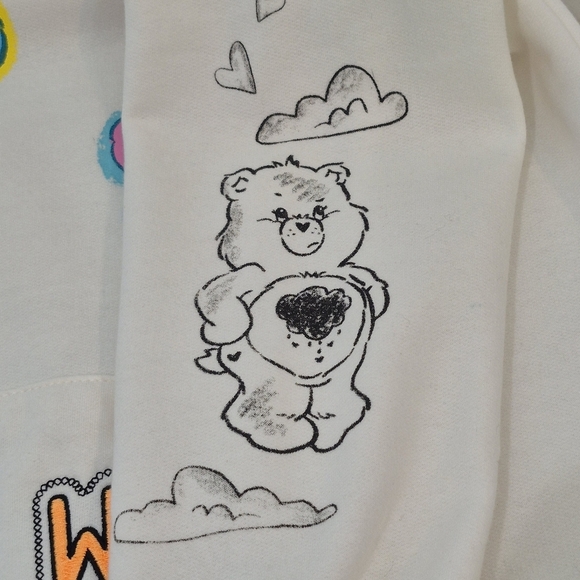 Care Bears Iconic Characters Embroidered Multi-Print Hoodie Sweatshirt - Size S - Picture 13 of 16